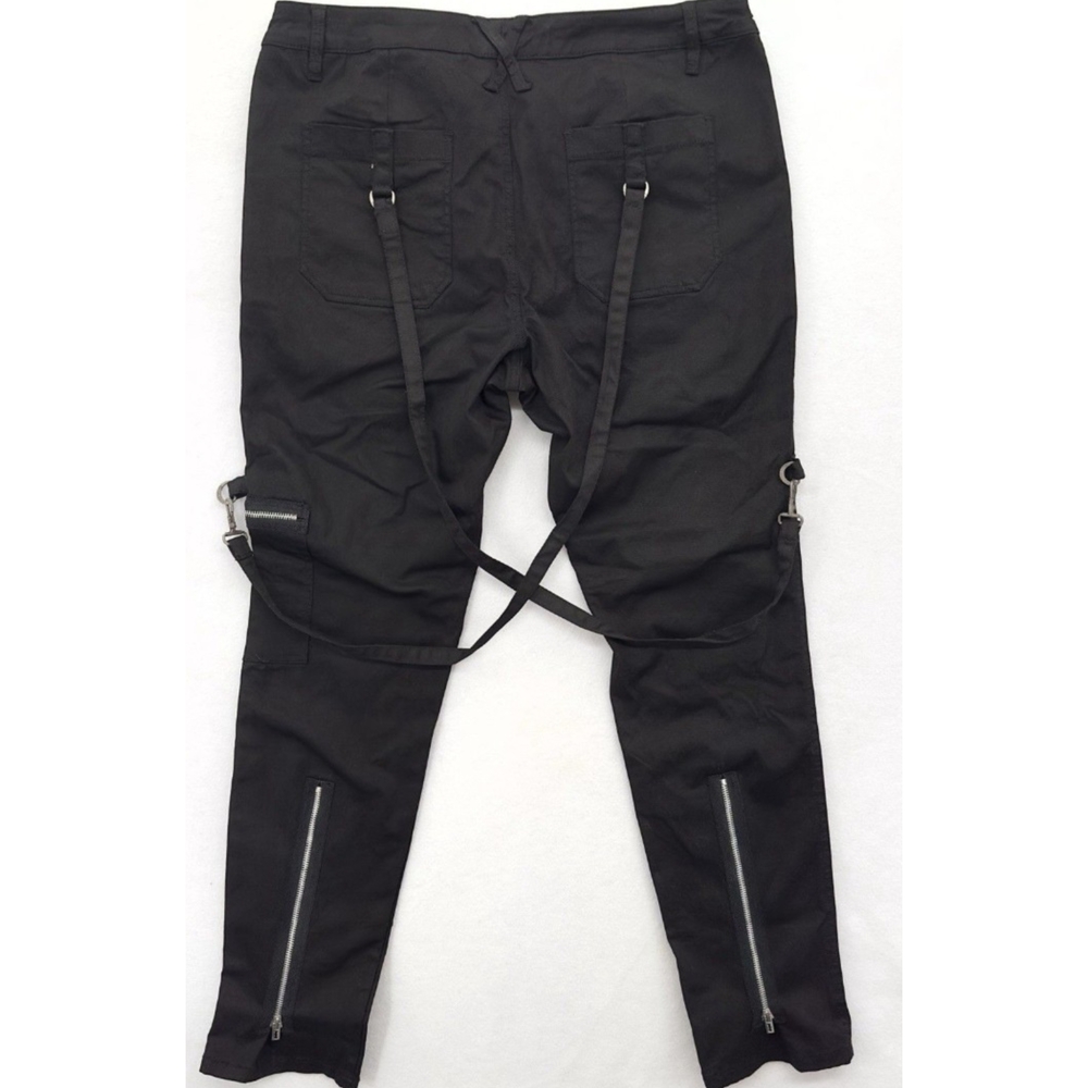 Vintage Size 22 Inseam 31.5 Royal Bones Tripp Nyc Daam Goth Rock Skinny Straps